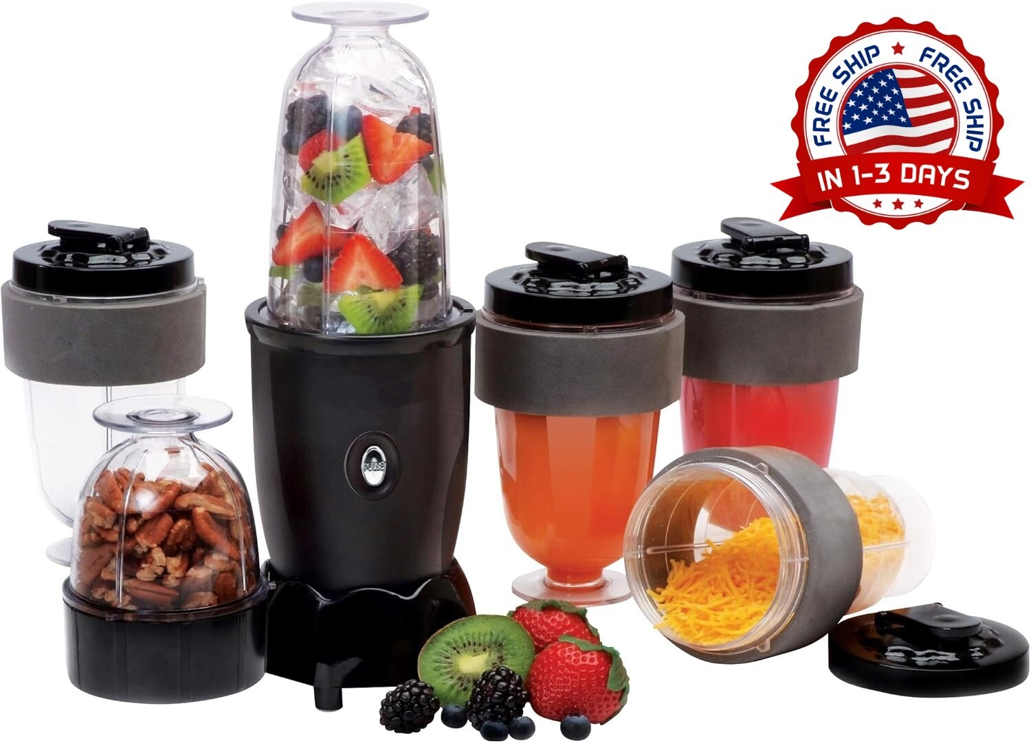 Licuadora Personal Para Batidos, Batidos Y Preparación De Alimentos, 300W NEW US