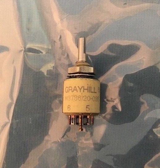 NEW Grayhill M3786/20-035 Mil-Spec Rotary Switch 50M60-01-1-02N