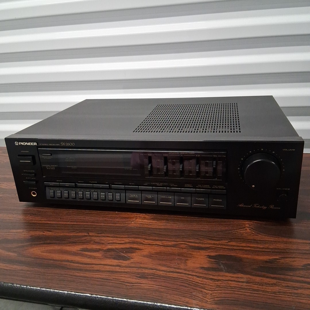 VTG Pioneer SX-2600 Stereo Receiver 5 Band Equalizer Phono 240W Black Japan