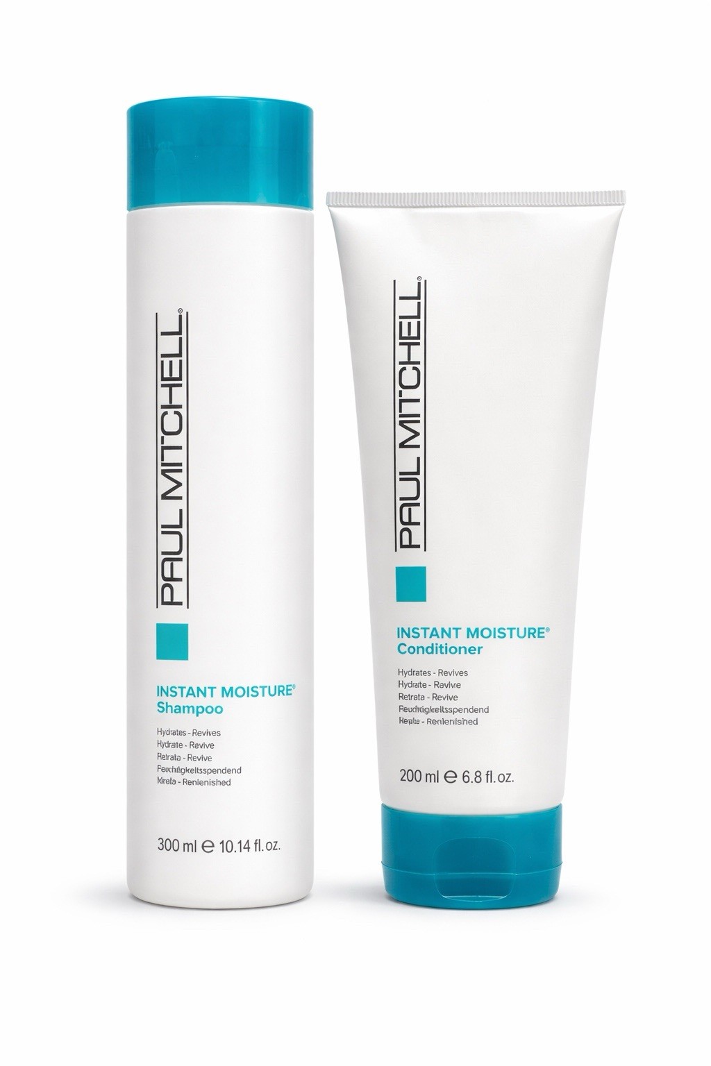 Paul Mitchell Instant Moisture Shampoo 10.14oz & Conditioner 6.8oz Set Soy Shea