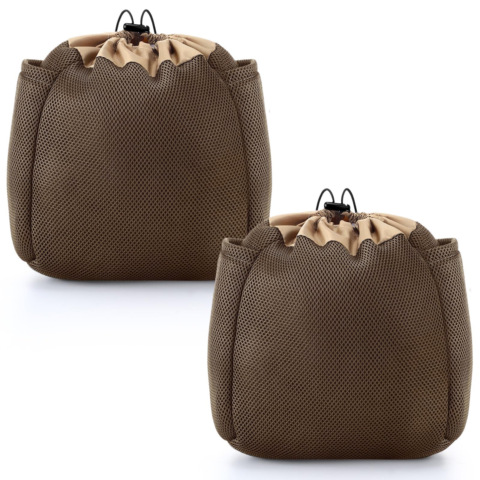 2 Pcs Saddle Hunting Dump Bag Saddle Pouches with Drawstring Closure Mesh Bag...