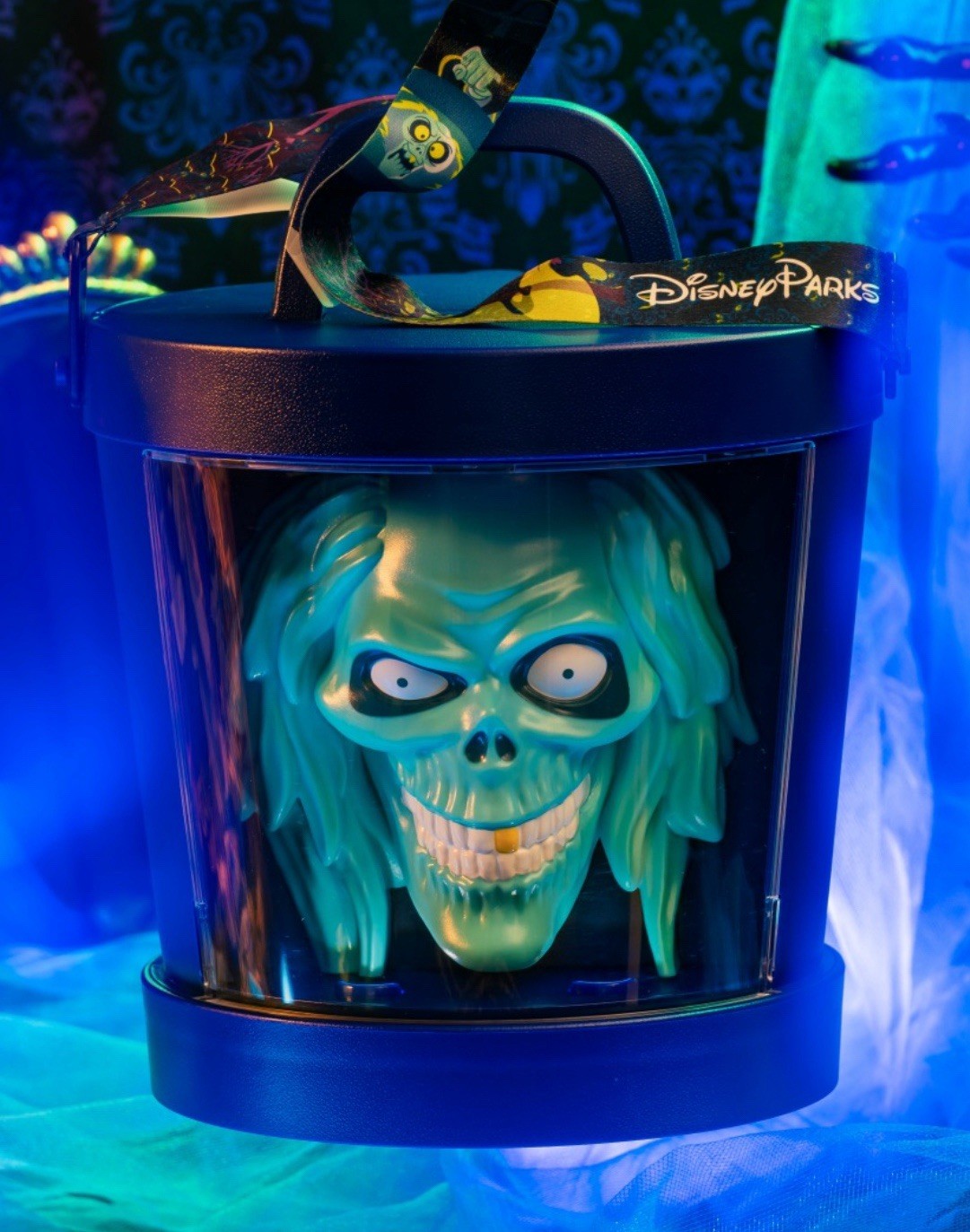 2026 Disney D23 Day Haunted Mansion Hatbox Ghost Popcorn Bucket PRESALE
