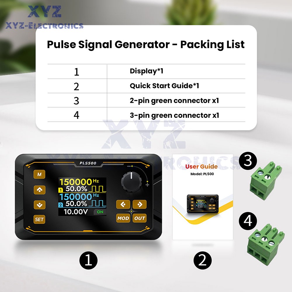 PLS500 Dual-Channel Pulse PWM Signal Generator Adjustable Programmable Dead zone