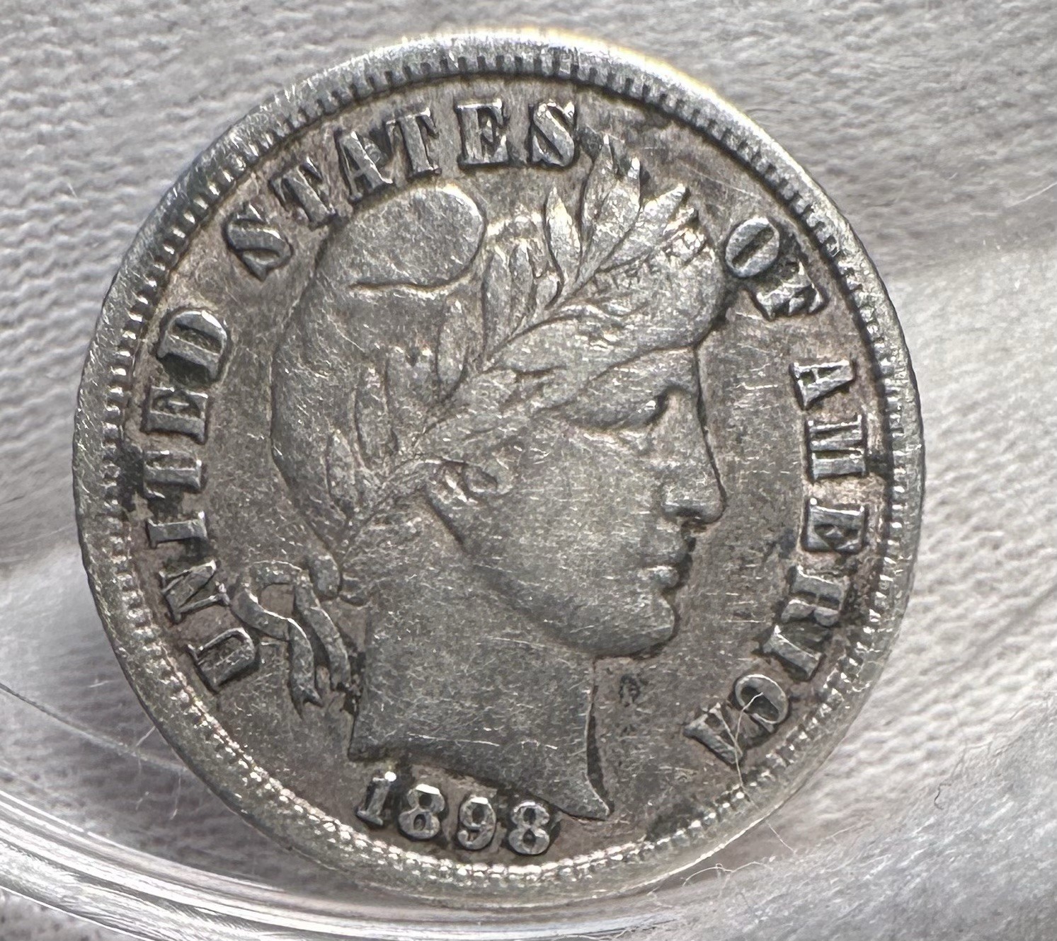 1898 S Barber Dime  XF EF Extremely Fine