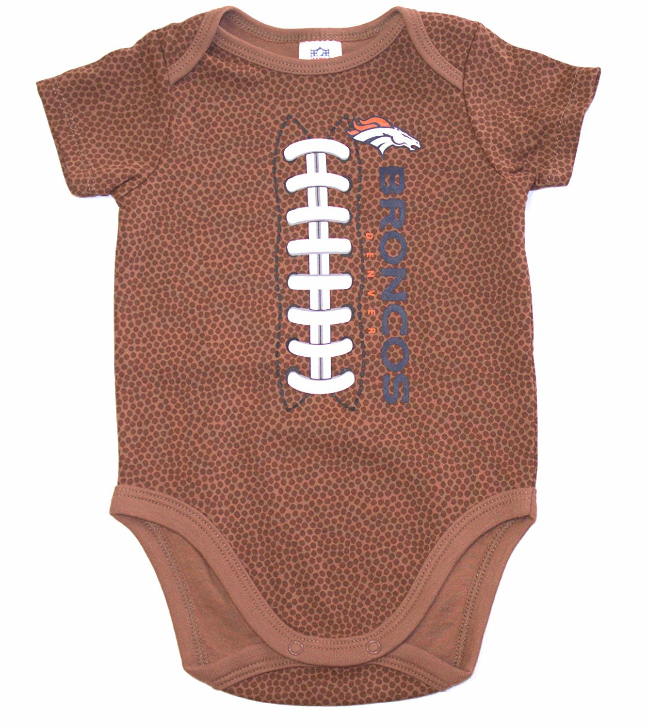 Denver Broncos Infant One Piece Bodysuit Creeper Pigskin Brown