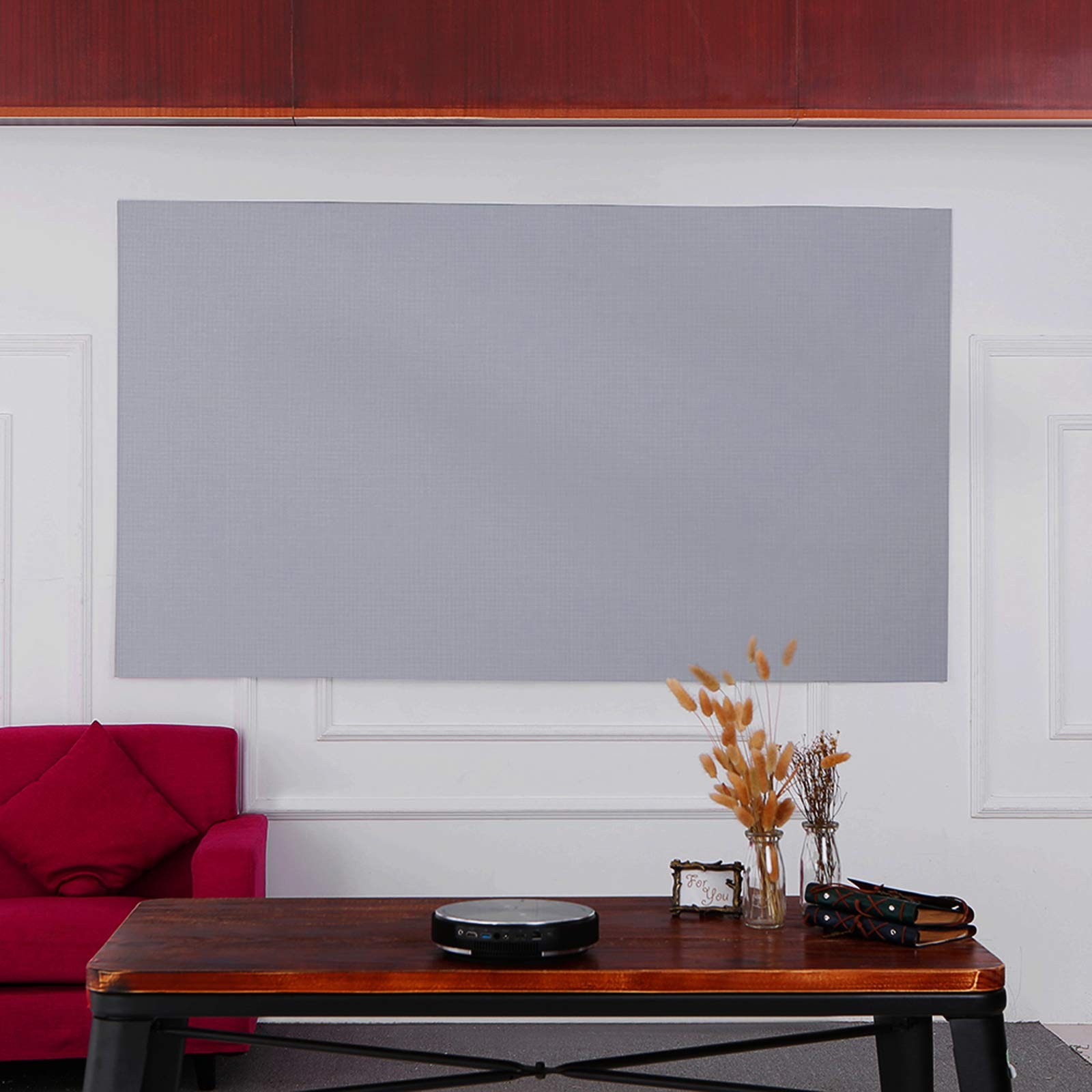 60-inch Portable Projector Screen HD 16:9 Frameless Video Projection