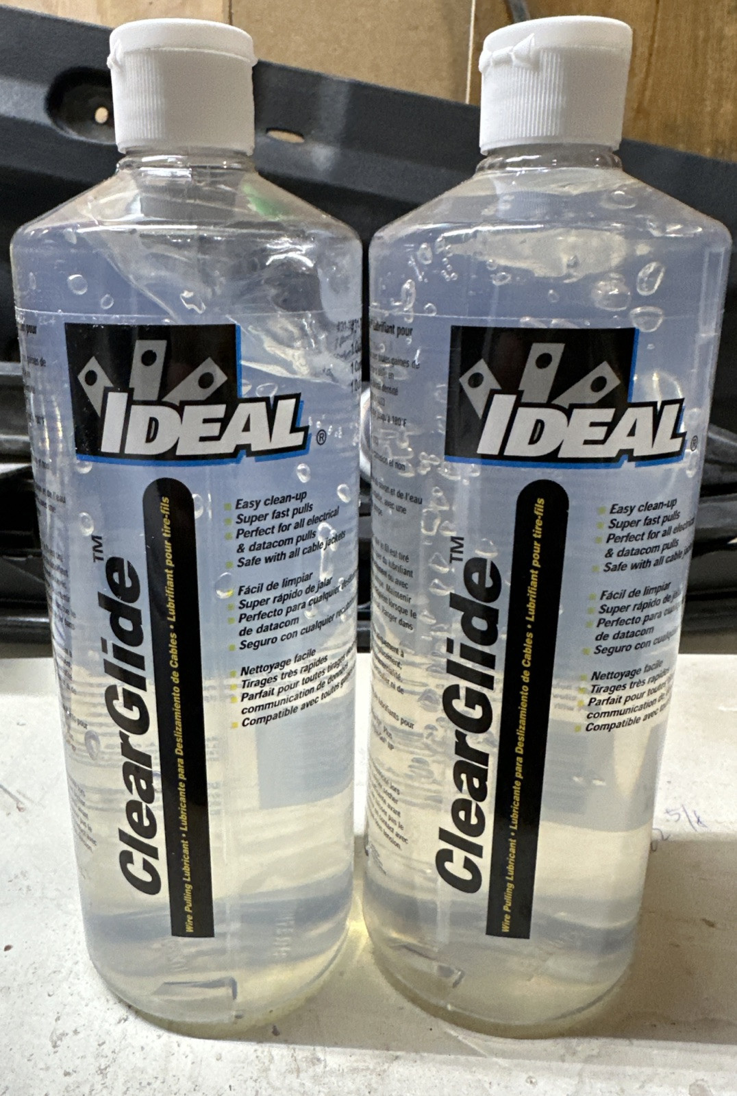 IDEAL CLEARGLIDE PULLING LUBRICANT 1QT NEW #31-388 Lot of 2