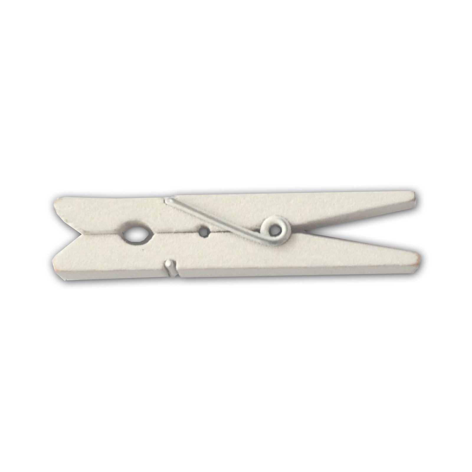Wooden Small Clothespins 1-7/8" 4.8cm 50 Pieces Per Pack White