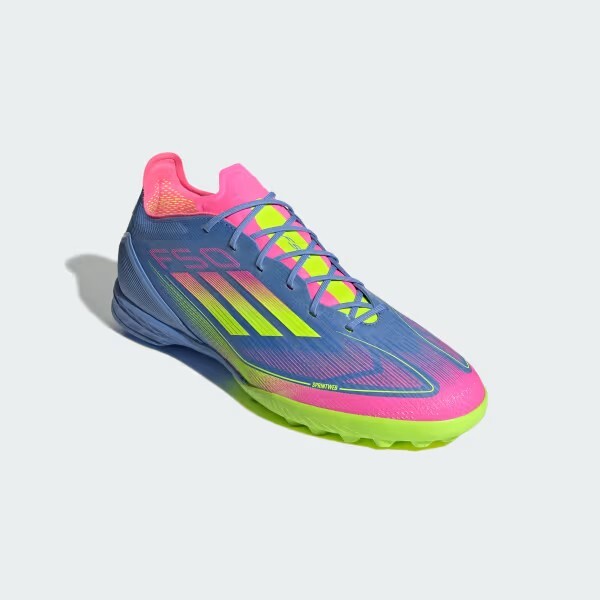 adidas F50 PRO TF Mens Turf Soccer Shoes Blue Fusion Lucid Lemon Pink IE1219