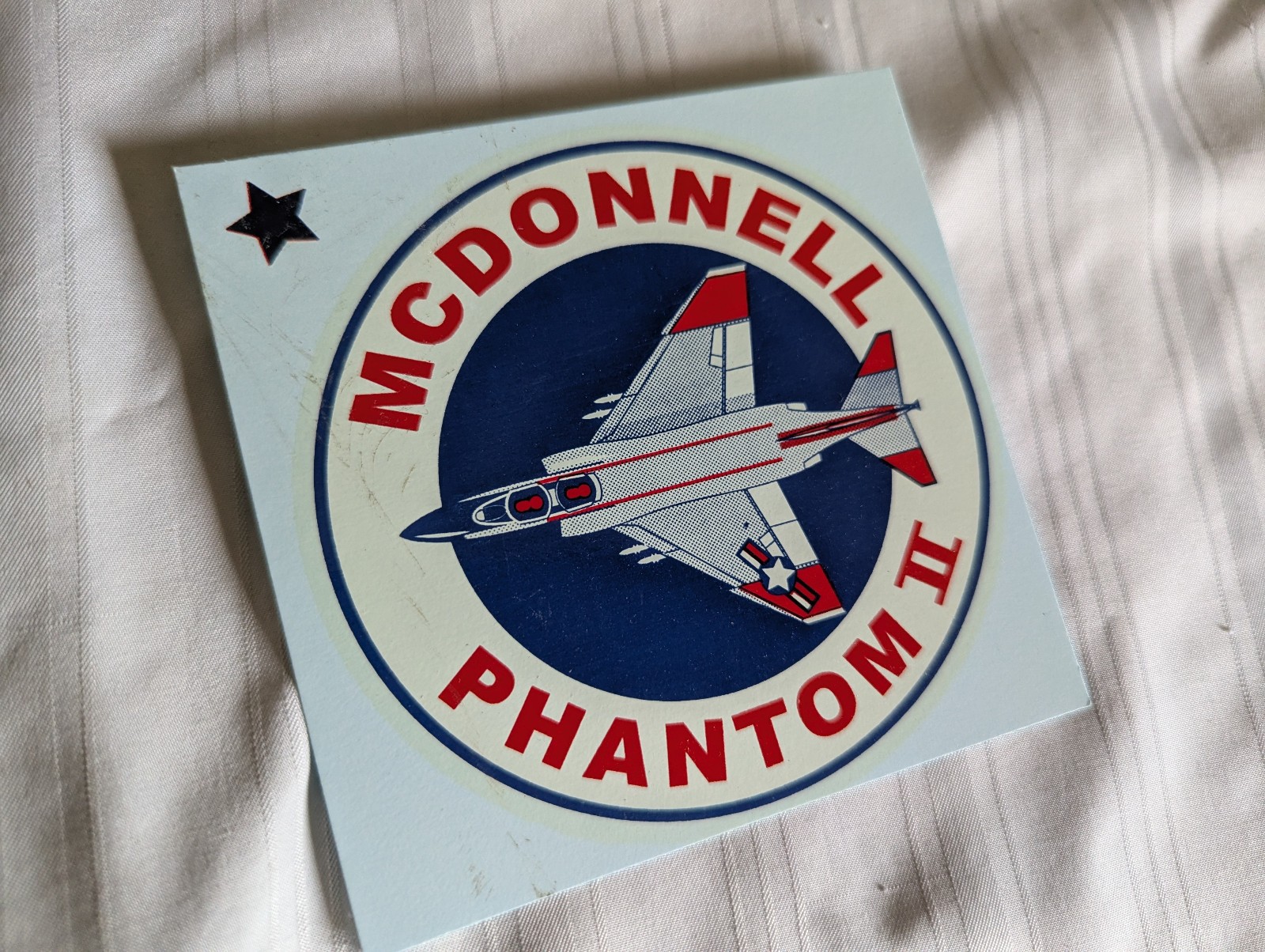 McDonnell Phantom II round water transfer decal 4" long