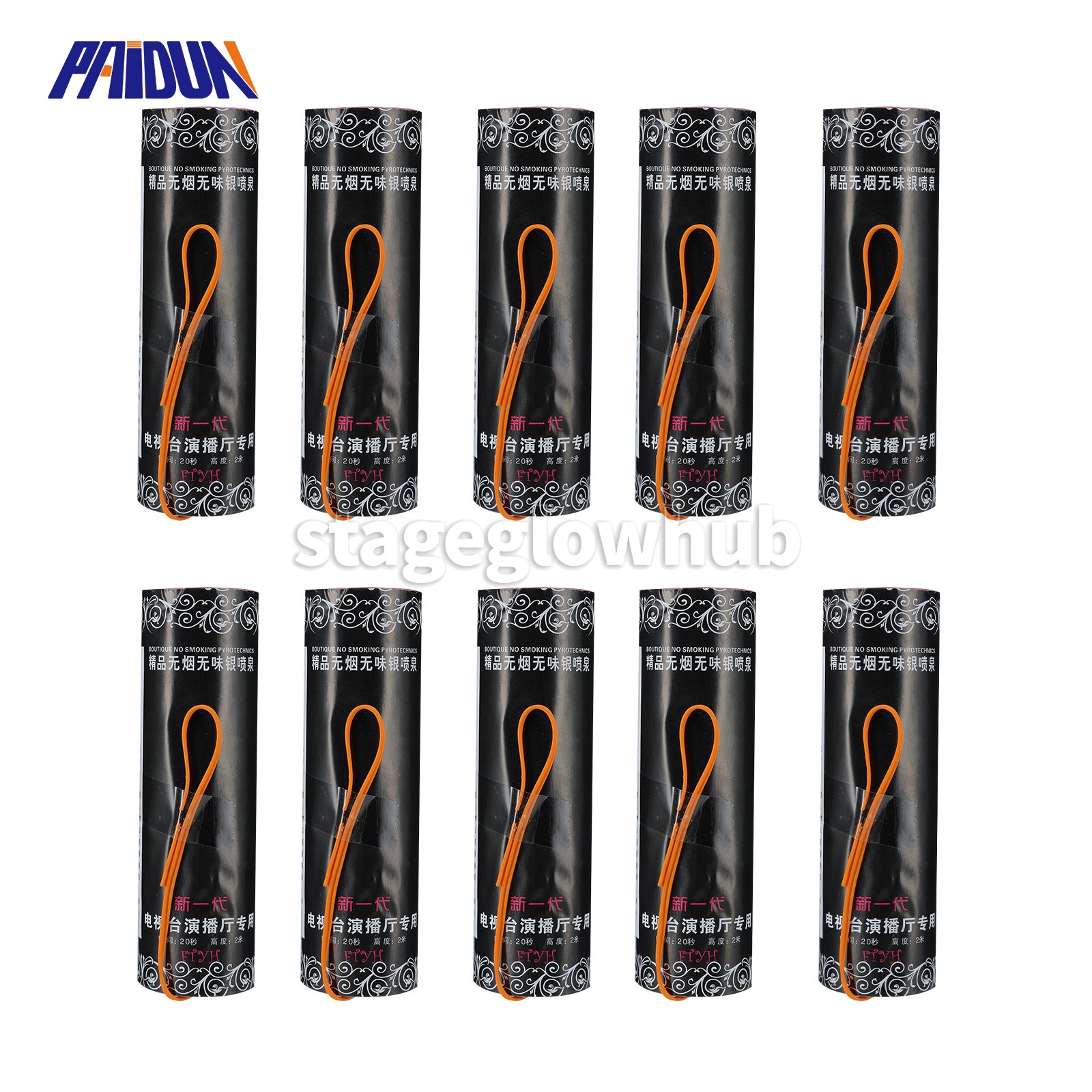 PAIDUN 10/20 Roll Handheld Sparkler Cold Spark Base Set Insert Firework Effect
