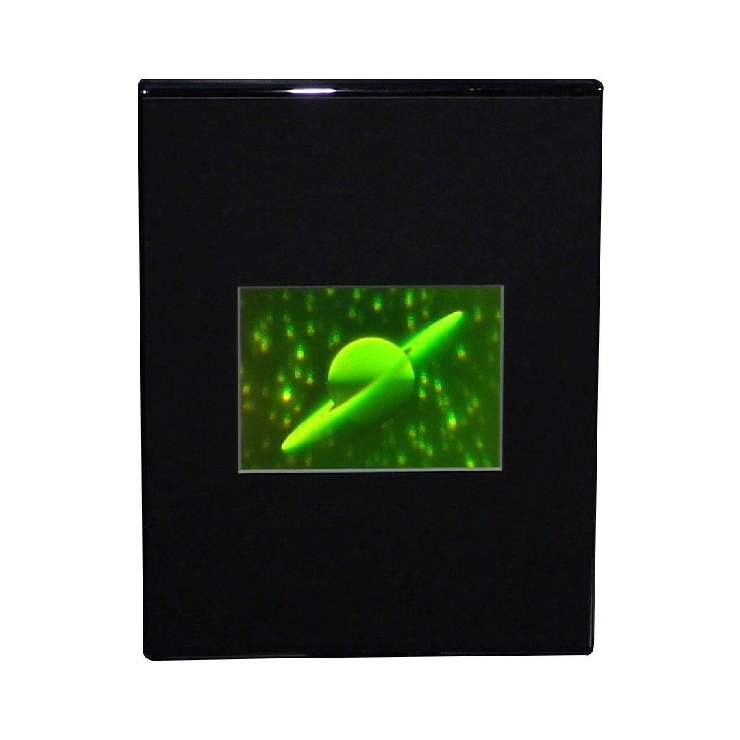 3D Saturn Hologram Picture (DESK STAND), Collectible Polaroid Photopolymer Film