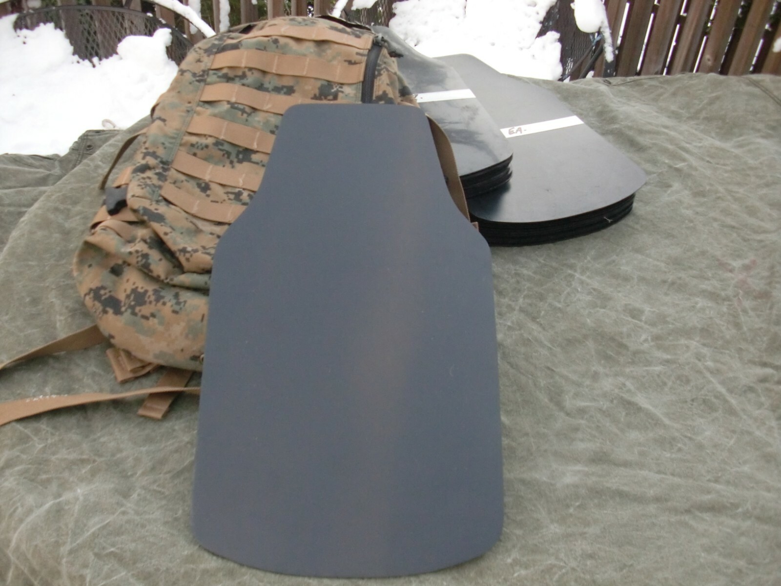 USMC MARPAT ILBE Assault Pack - Flexible Plastic Frame Sheet Panel insert - NEW