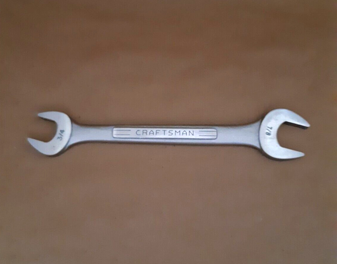 Vintage Craftsman 3/4" x 7/8" Double Open End Wrench =V= USA