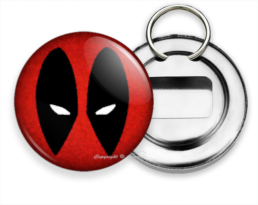 DEADPOOL RED FACE MASK SUPER HERO COMICS BEER SODA BOTTLE OPENER KEY RING GIFT