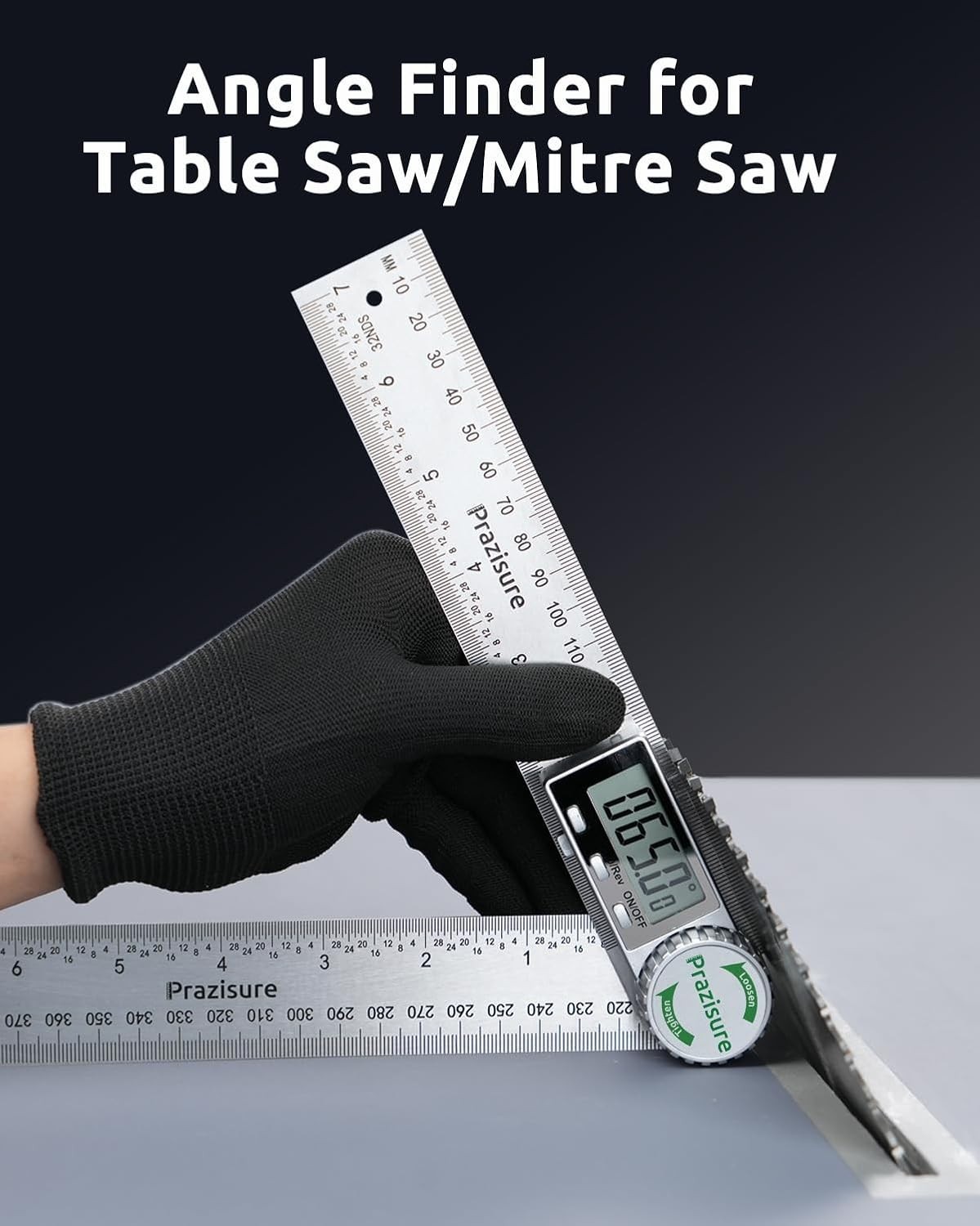 Digital Angle Finder Protractor, 7inch Professional Angle Measuring Tool for ...
