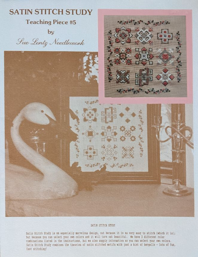 Sue Lentz Satin Stitch Study Teaching Piece #5 Needlepoint Pattern