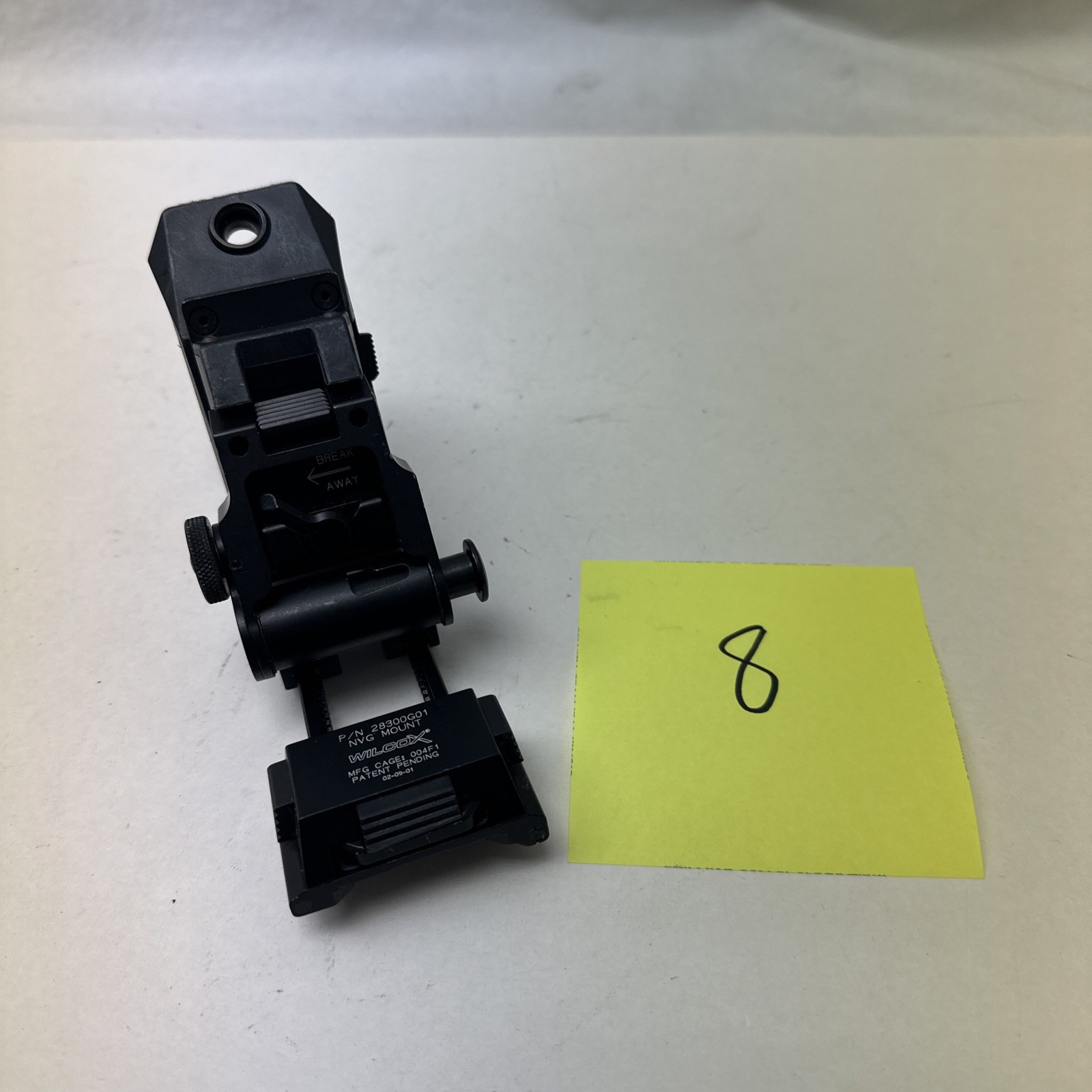 USED Wilcox L3 G01 Black Breakaway NVG Mount GWOT NSW SEALs JSOC SOCOM CAG #8