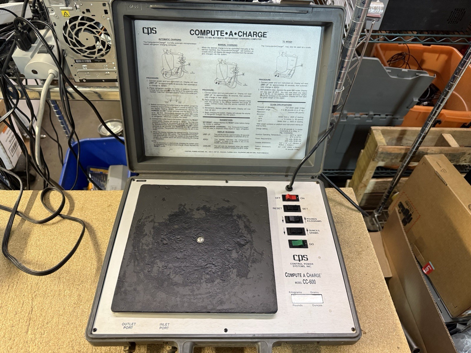 CPS Compute A Charge CC-600 Refrigerant Charging and Recovery Computer