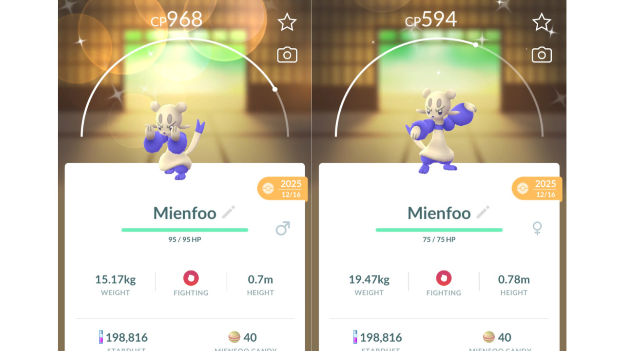 ✨Shiny Mienfoo (Dazzling Lin-Fu) Pokemon GO✨ Mini PTC 80k