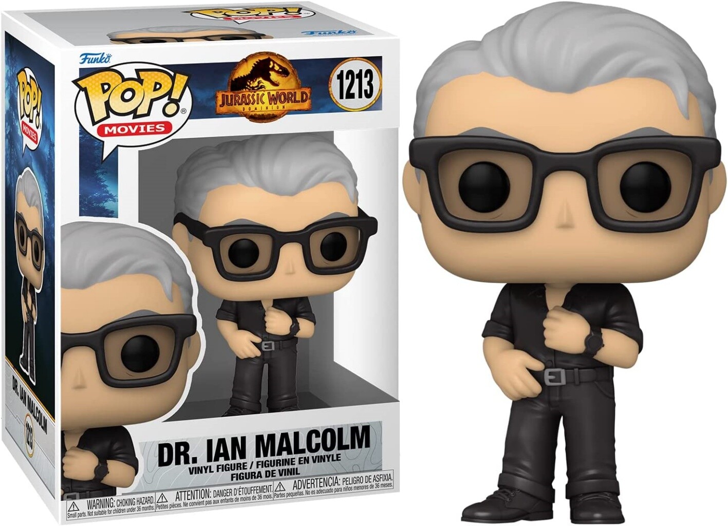 Jurassic World Dominion Movie Dr. Ian Malcolm POP! Figure Toy #1213 FUNKO NIB