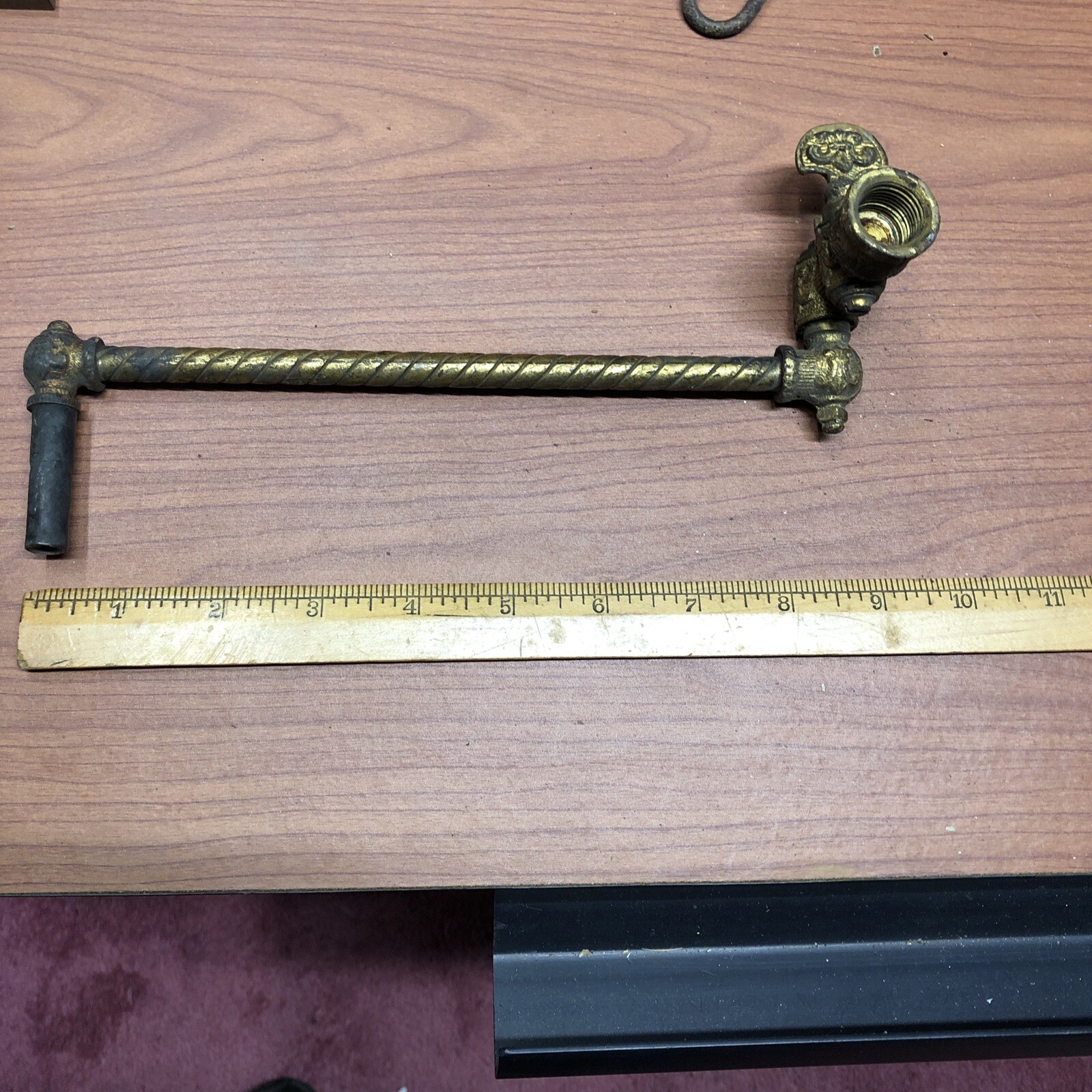 Antique Vintage  Gas Light Fixture Arm Eastlake Victorian