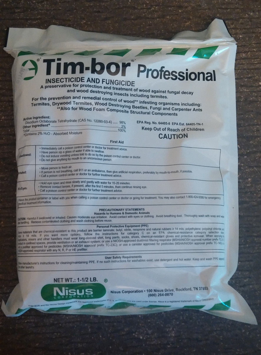 7.5 LBS Timbor Insecticide Fungicide Wood Preservative Termite Beetle Control