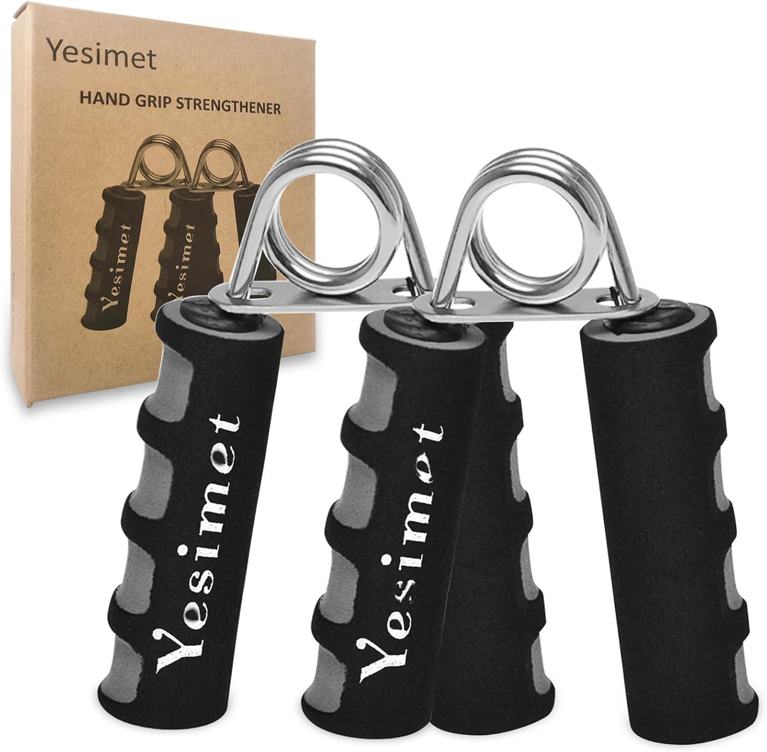 2 Pack Hand Grip Strengthener Set, Forearm Exerciser, Finger Gripper, Grip Stren