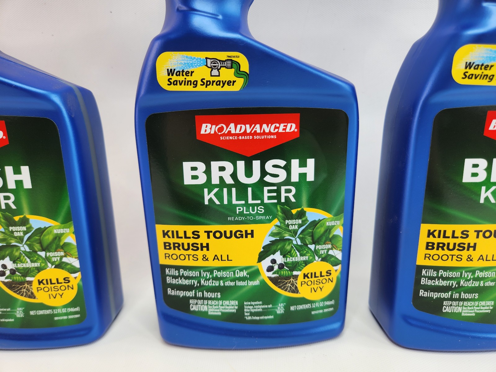 3 Pack Bioadvanced Brush Killer - New 32oz Bottles w/ Hose nozzle