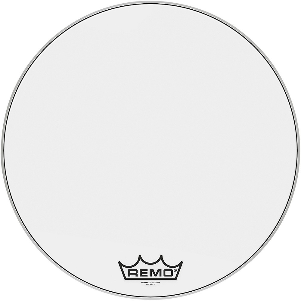Remo Powermax Ultra White Crimplock Bass Drum Head 26 in.