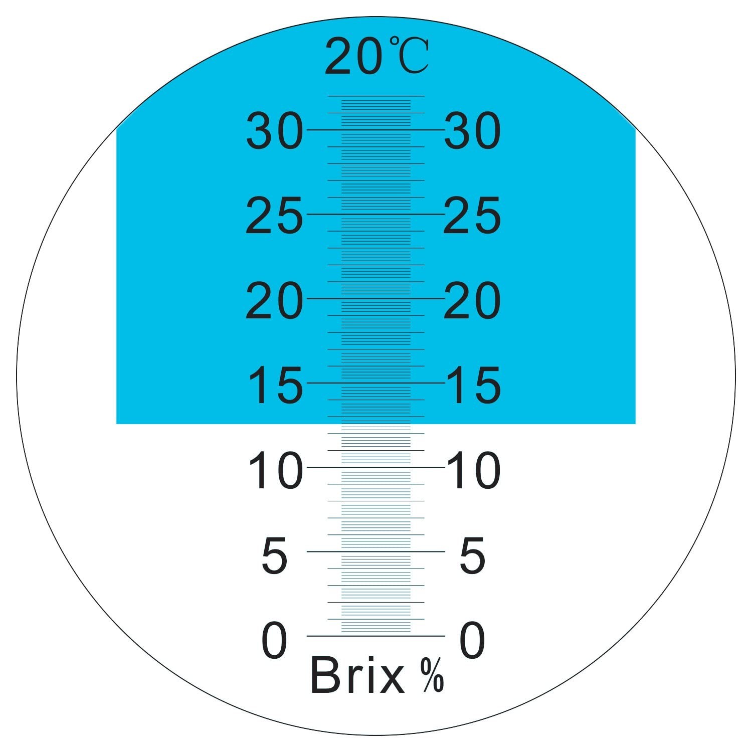 Brix Meter Refractometer 0~32%, Handheld Brix Refractometer Sugar Content Tes...