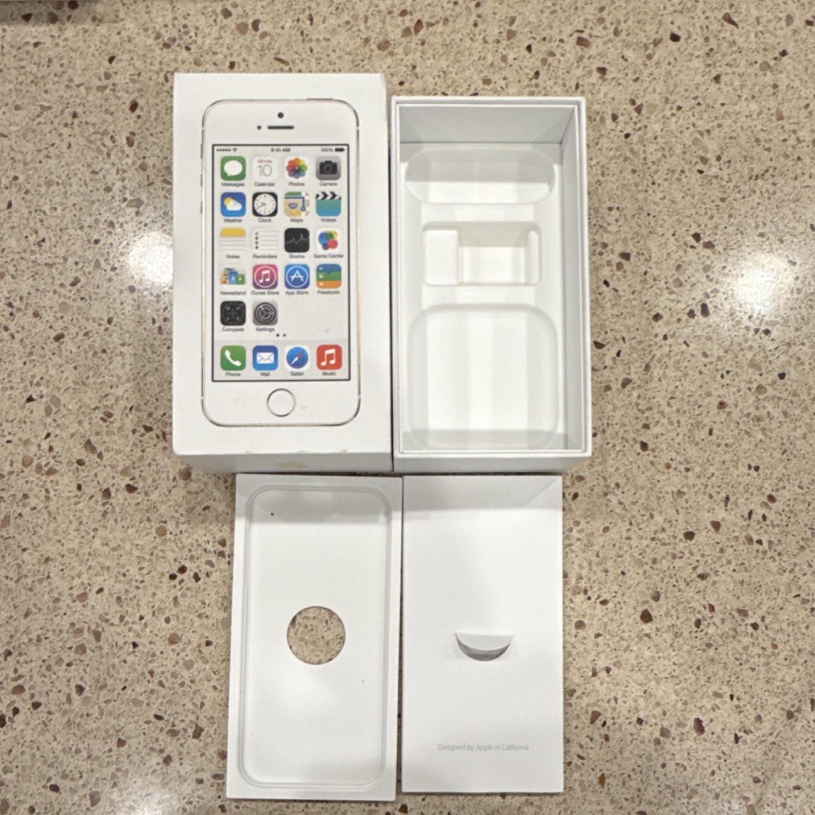 Apple iPhone 5s 32GB Gold White Original Retail Box ME310LL/A box Only