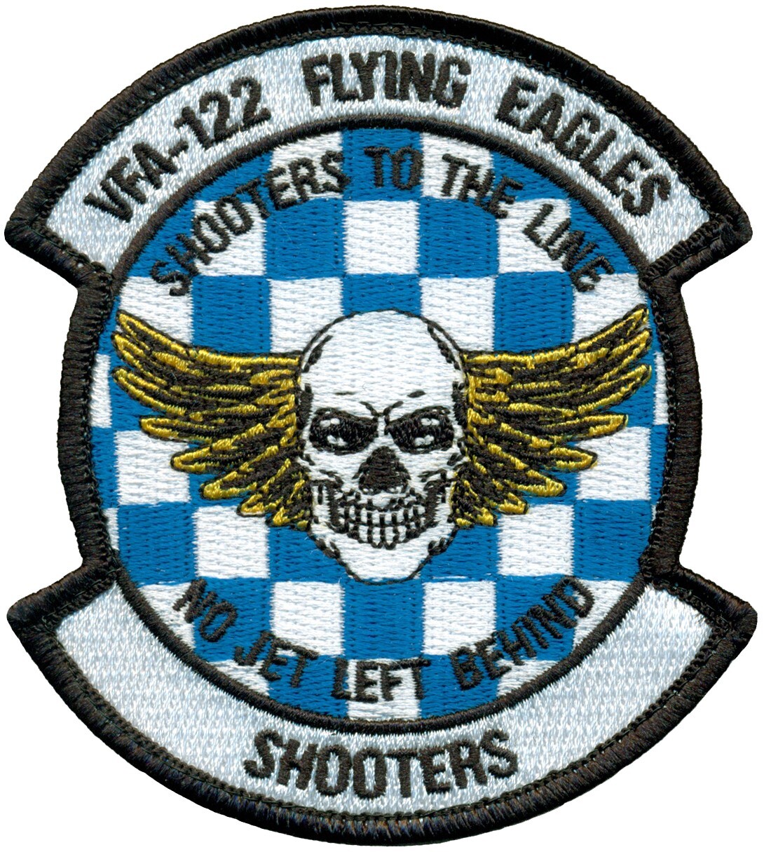 USN STRIKE FIGHTER SQUADRON 122 (VFA-122) SHOOTERS PATCH