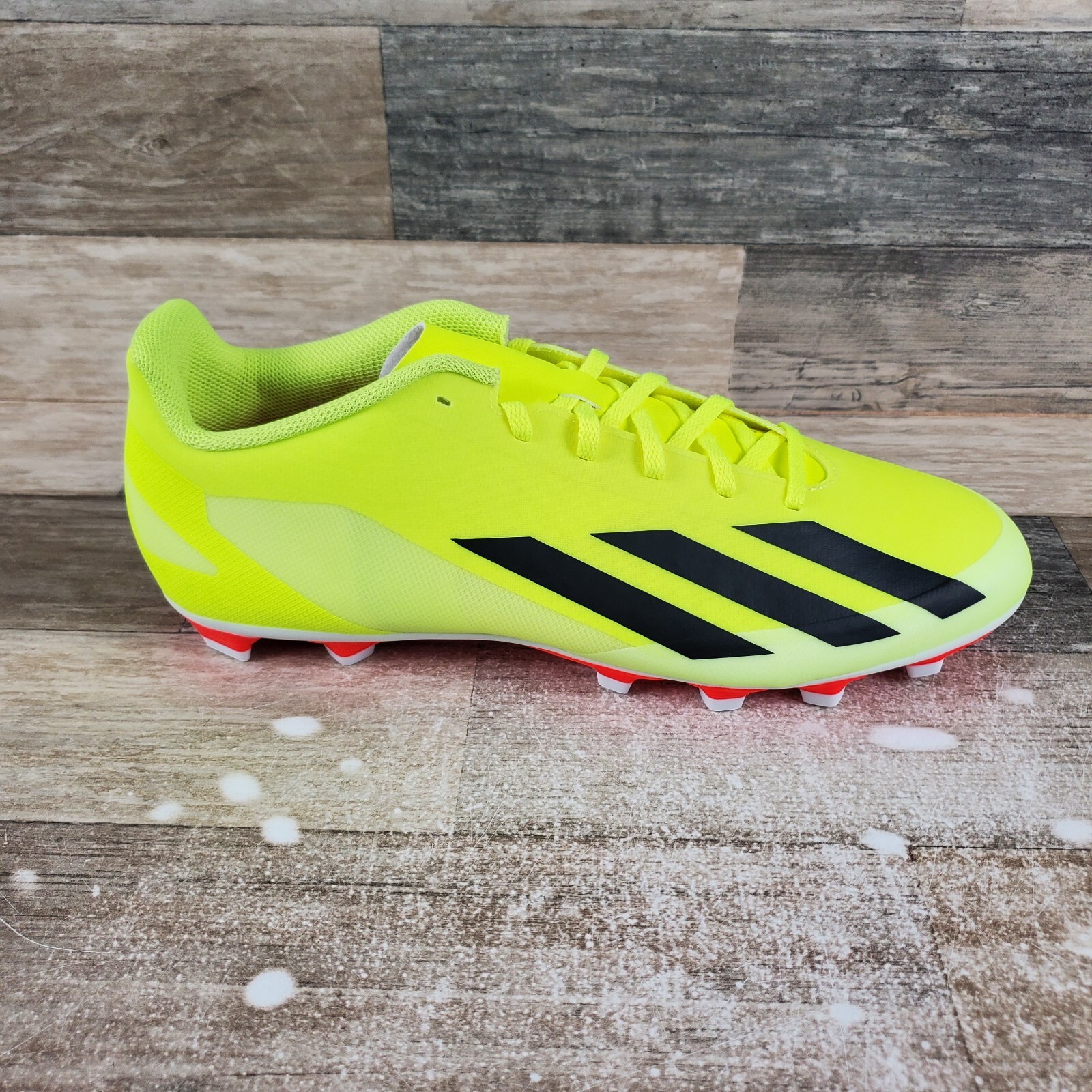 Adidas X Crazyfast Club Mens Shoes Sz 11.5 Yellow Black Sports Soccer Cleats