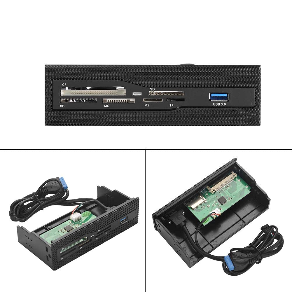 Internal Card Reader PC Dashboard 5.25 Inch Drive Bay Front Panel USB 2.0
