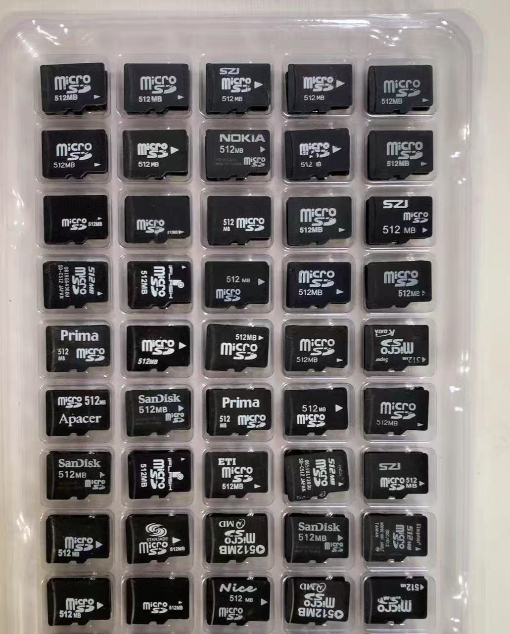 100pcs wholesale 128MB TF SD Cards Flash Memory Mixed BRAND
