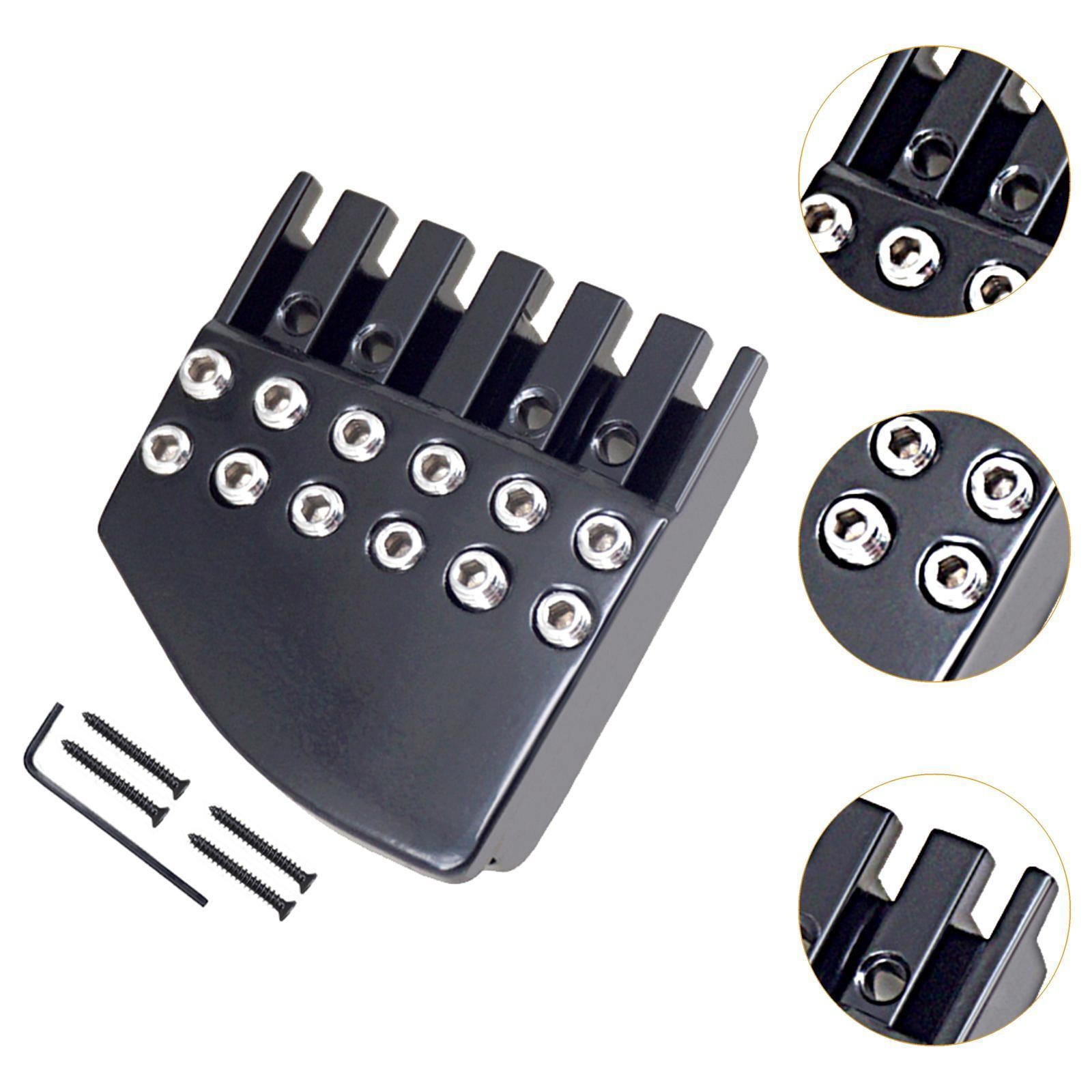 Headless Guitar Bridge Nut 6 String Guitar Locking Nut