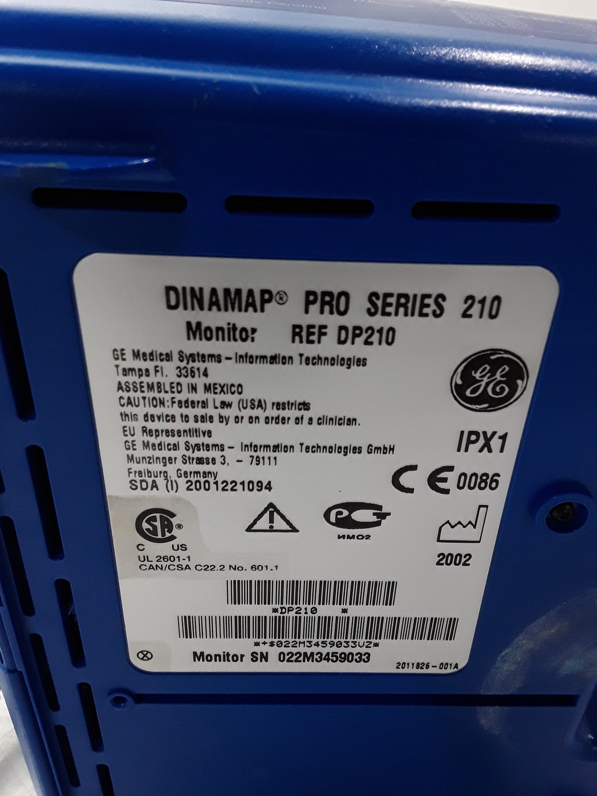 Critikon DP200 Dinamap Pro Series 200