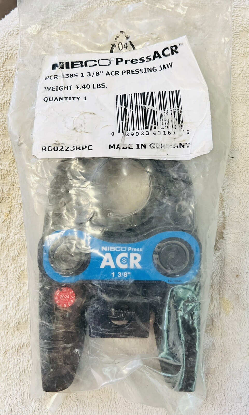 Nibco PCR-138S 1-3/8" Pressing Jaw For Press Tool R00222RPC Hardware Tool