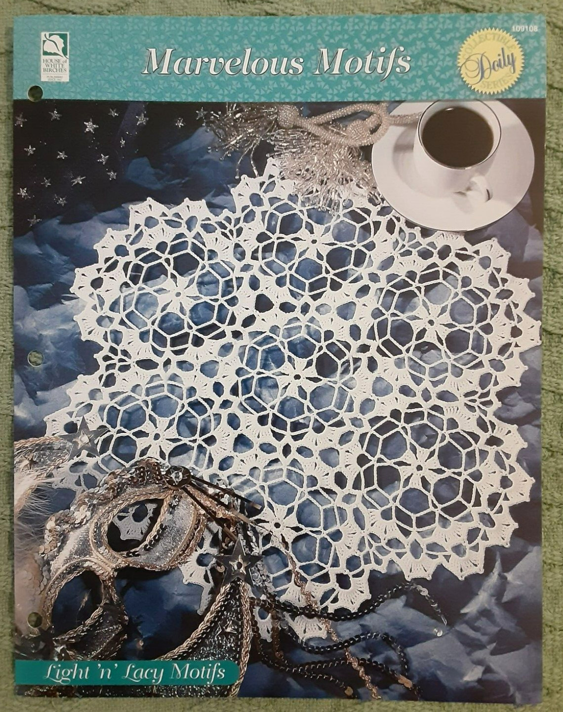 House of White Birches Doily Crochet Instruction Pattern LIGHT 'n' LACY MOTIFS
