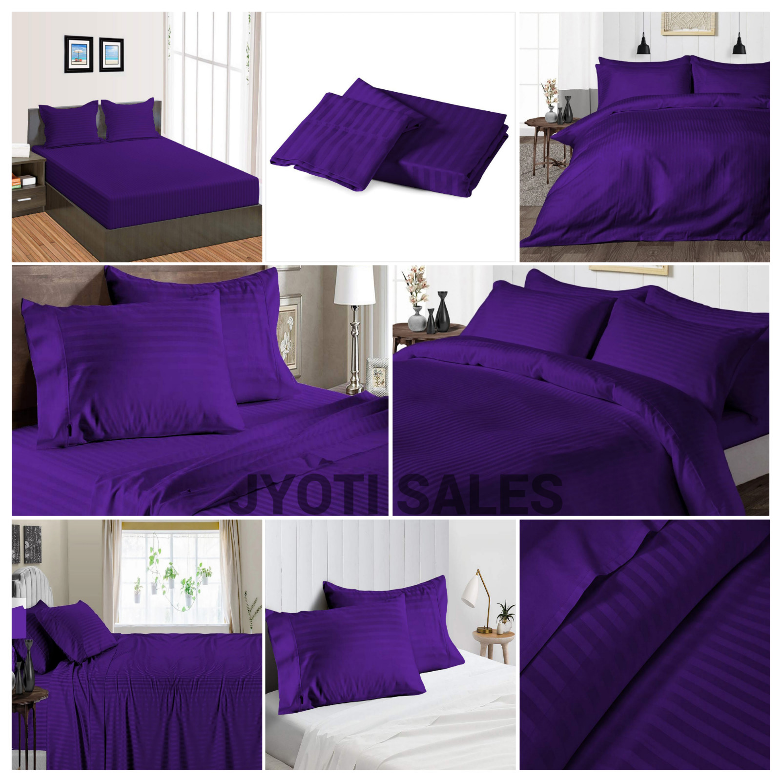 Premium Bedding Collection 1200 Thread Count Egyptian Cotton Select Item-Purple