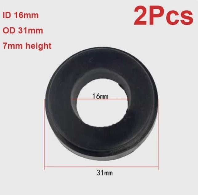 2x 3T Horizontal Jack Hydraulic Rod Oil Seal 16x31mm Plunger Dustproof