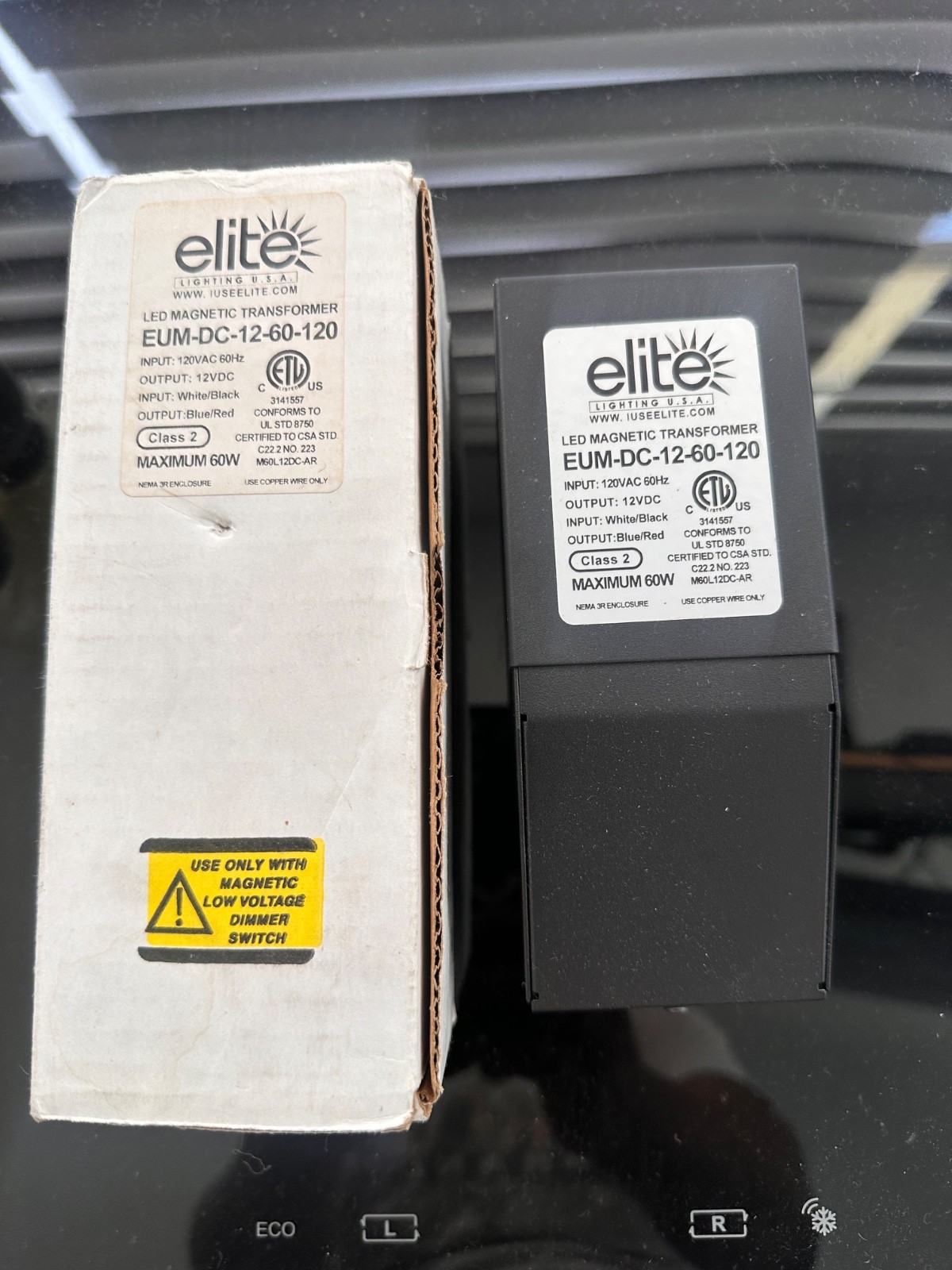 Elite Lighting USA EUM-DC-12-60-120 Dimmable LED Magnetic Transformer 120V NEW