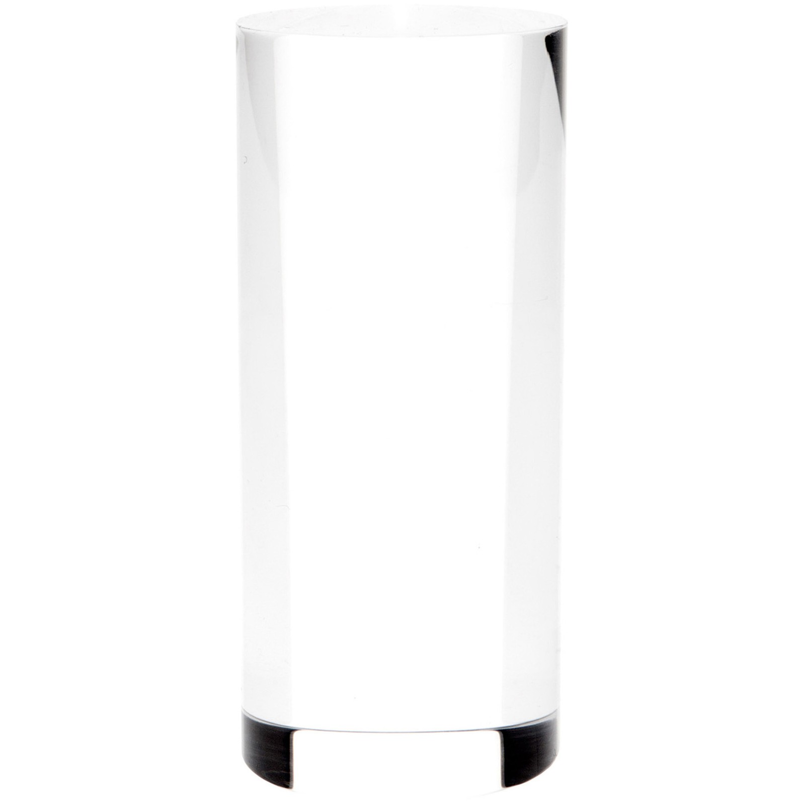 Plymor Clear Acrylic Solid Cylinder Round Display Riser, 4.5" H x 2" W