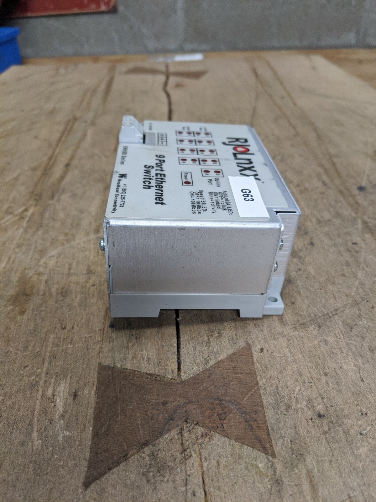 WOODHEAD ENHSDUR-R9 NINE PORT ETHERNET SWITCH