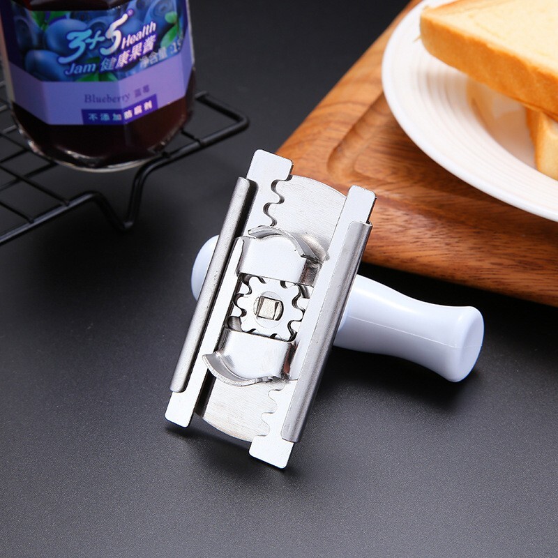 Stainless Steel Can Opener Kitchen Jar Lid Easy Bottle Adjustable Remover Tool