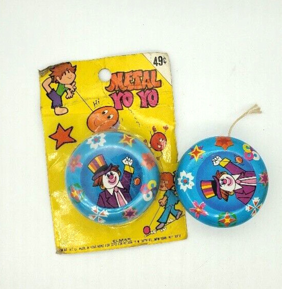 Vintage Metal YoYo #9016, LOT of 2, 1 in package 1 out, Elmar, 1970's, Hong Kong