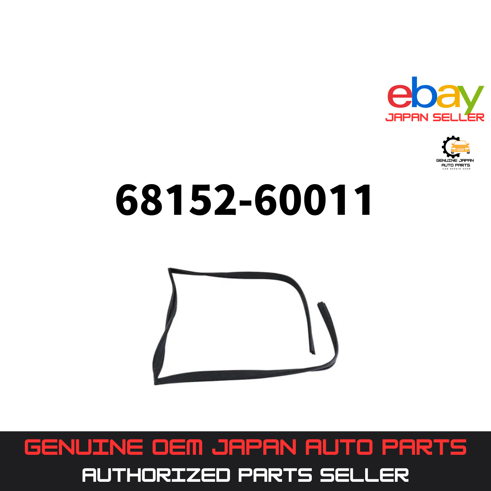 TOYOTA Land Cruiser Genuine RUN, REAR DOOR GLASS LH 68152-60011 OEM Japan