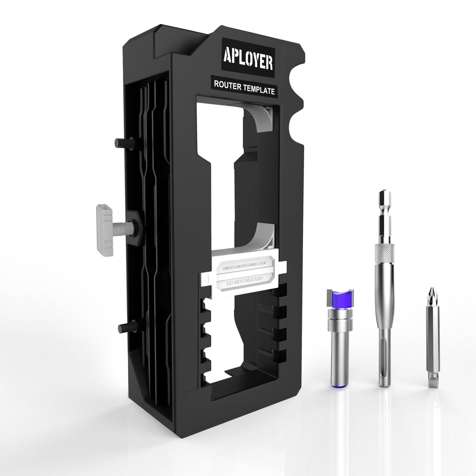 Door Hinge Jig, Door Hinge Router Template, Adjustable Door Mortise Jig for 3" t