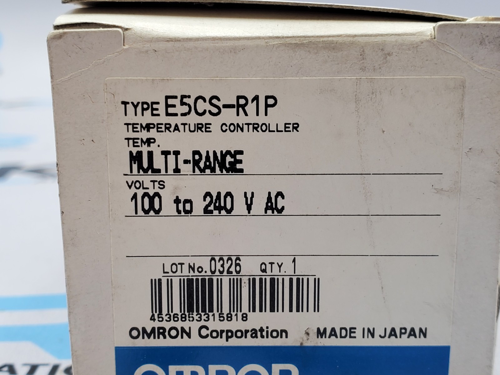 Omron E5CS-R1P Temperature Controller